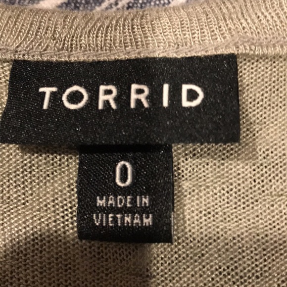 Torrid size 0 sage knit top. - Picture 4 of 4